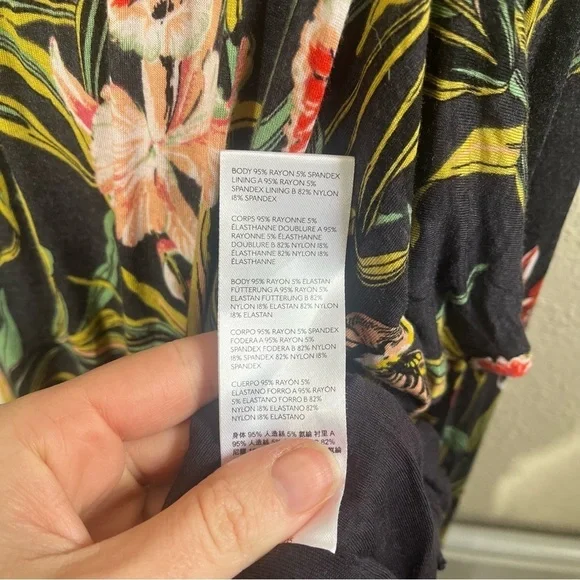 MAEVE x ANTHROPOLOGIE Gabriela Ruffled Faded Tropical Floral Maxi Dress - Picture 13 of 14